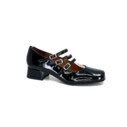 Ivoire0036a Ivoire 710 Cuir Vernis Noir*Femme Ballerines