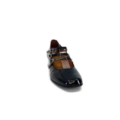 Ivoire0036a Ivoire 710 Cuir Vernis Noir*Femme Ballerines