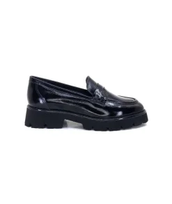 Ivoire-354 Ivoire 108606 Cuir Vernis Noir*Femme Mocassins