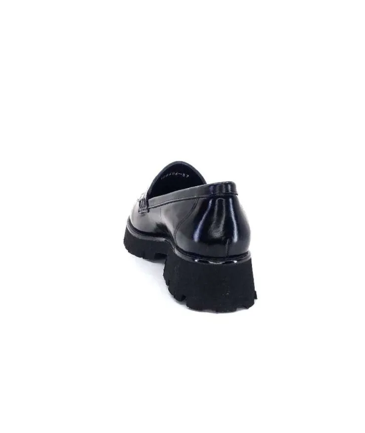 Ivoire-354 Ivoire 108606 Cuir Vernis Noir*Femme Mocassins