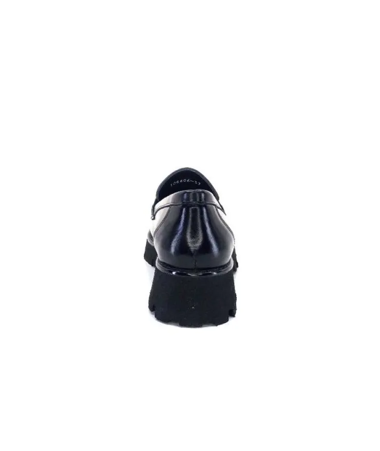 Ivoire-354 Ivoire 108606 Cuir Vernis Noir*Femme Mocassins