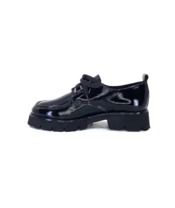 Ivoire-354 Ivoire 108601 Cuir Vernis Noir*Femme Lacets