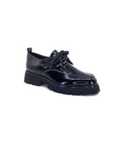 Ivoire-354 Ivoire 108601 Cuir Vernis Noir*Femme Lacets