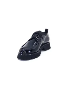 Ivoire-354 Ivoire 108601 Cuir Vernis Noir*Femme Lacets