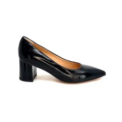 franco russo napoli fgr Ivoire 1601 Cuir Vernis Noir*Femme Escarpins
