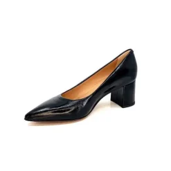 franco russo napoli fgr Ivoire 1601 Cuir Vernis Noir*Femme Escarpins