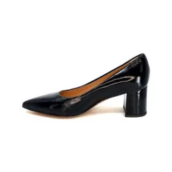 franco russo napoli fgr Ivoire 1601 Cuir Vernis Noir*Femme Escarpins