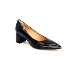franco russo napoli fgr Ivoire 1601 Cuir Vernis Noir*Femme Escarpins