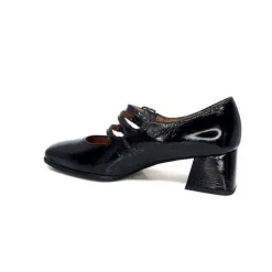 plumers Ivoire 4145 Cuir Vernis Noir*Femme Ballerines