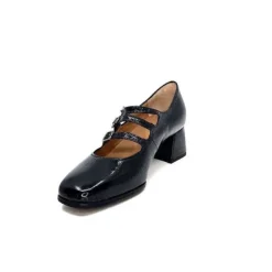 plumers Ivoire 4145 Cuir Vernis Noir*Femme Ballerines