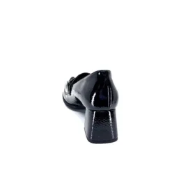 Ivoire0130a Ivoire 204823 Cuir Vernis Noir*Femme Mocassins