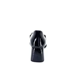 Ivoire0130a Ivoire 204823 Cuir Vernis Noir*Femme Mocassins