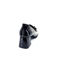Ivoire0130a Ivoire 204823 Cuir Vernis Noir*Femme Mocassins