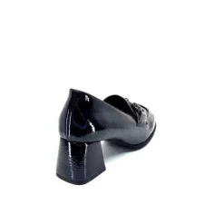 Ivoire0130a Ivoire 204823 Cuir Vernis Noir*Femme Mocassins