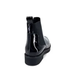 We Do Ivoire 99504 Cuir Vernis Noir*Femme Bottines