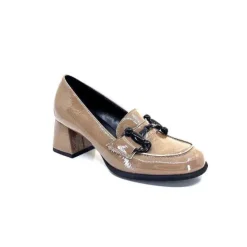 Ivoire0130a Ivoire 204823 Cuir Vernis Saio*Femme Mocassins