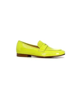 franco russo napoli fgr Ivoire 2103 Cuir Vert*Femme Mocassins