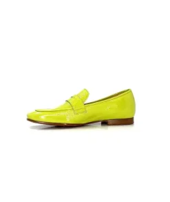 franco russo napoli fgr Ivoire 2103 Cuir Vert*Femme Mocassins