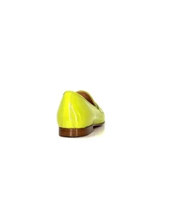 franco russo napoli fgr Ivoire 2103 Cuir Vert*Femme Mocassins