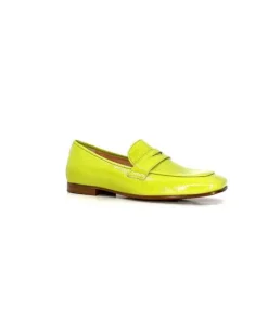 franco russo napoli fgr Ivoire 2103 Cuir Vert*Femme Mocassins