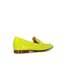 franco russo napoli fgr Ivoire 2103 Cuir Vert*Femme Mocassins