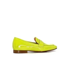 franco russo napoli fgr Ivoire 2103 Cuir Vert*Femme Mocassins