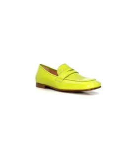 franco russo napoli fgr Ivoire 2103 Cuir Vert*Femme Mocassins