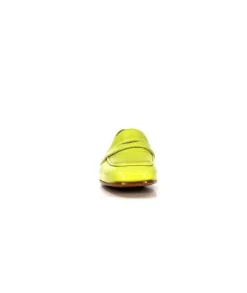 franco russo napoli fgr Ivoire 2103 Cuir Vert*Femme Mocassins