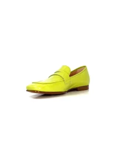 franco russo napoli fgr Ivoire 2103 Cuir Vert*Femme Mocassins