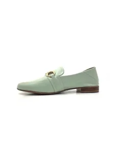 355-ivoire Ivoire 35.48.709 Cuir Vert*Femme Mocassins