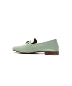 355-ivoire Ivoire 35.48.709 Cuir Vert*Femme Mocassins