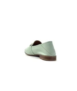 355-ivoire Ivoire 35.48.709 Cuir Vert*Femme Mocassins