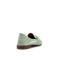 355-ivoire Ivoire 35.48.709 Cuir Vert*Femme Mocassins