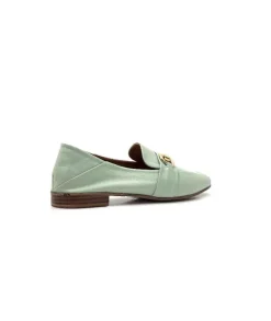 355-ivoire Ivoire 35.48.709 Cuir Vert*Femme Mocassins