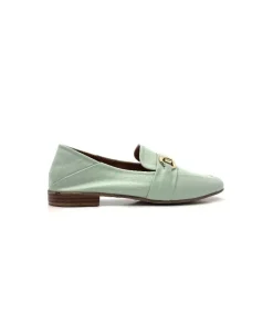 355-ivoire Ivoire 35.48.709 Cuir Vert*Femme Mocassins