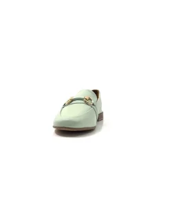 355-ivoire Ivoire 35.48.709 Cuir Vert*Femme Mocassins
