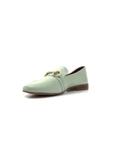 355-ivoire Ivoire 35.48.709 Cuir Vert*Femme Mocassins