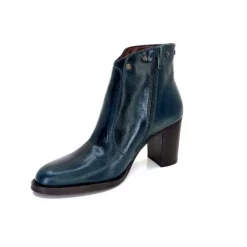 Ivoire0381b Ivoire 8016 Cuir Vert Pavone*Femme Bottines