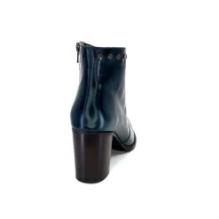 Ivoire0381b Ivoire 8016 Cuir Vert Pavone*Femme Bottines