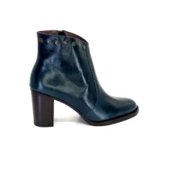 Ivoire0381b Ivoire 8016 Cuir Vert Pavone*Femme Bottines
