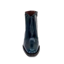 Ivoire0381b Ivoire 8016 Cuir Vert Pavone*Femme Bottines