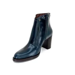 Ivoire0381b Ivoire 8016 Cuir Vert Pavone*Femme Bottines
