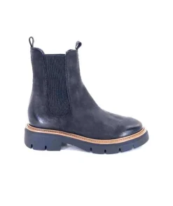 Ivoire0104a Ivoire 50197 Cuir Vintage Noir*Femme Bottines