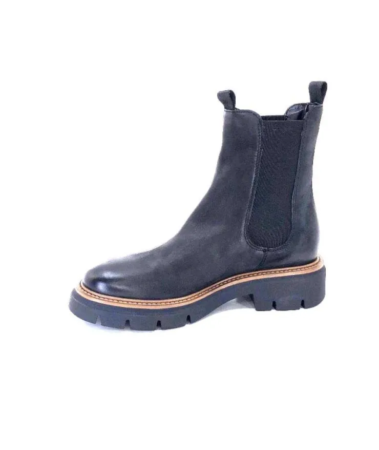 Ivoire0104a Ivoire 50197 Cuir Vintage Noir*Femme Bottines