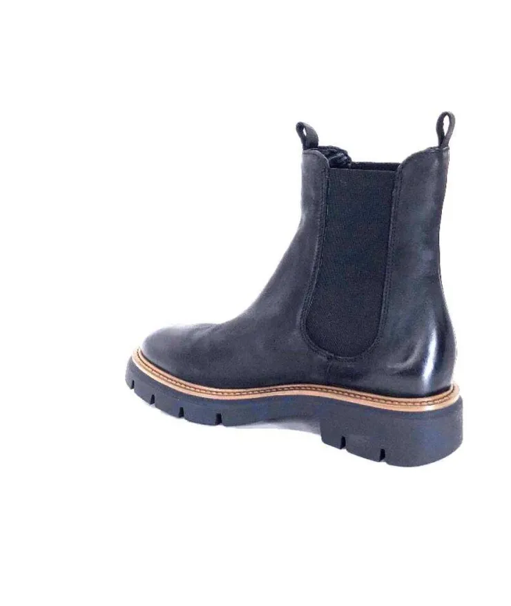 Ivoire0104a Ivoire 50197 Cuir Vintage Noir*Femme Bottines