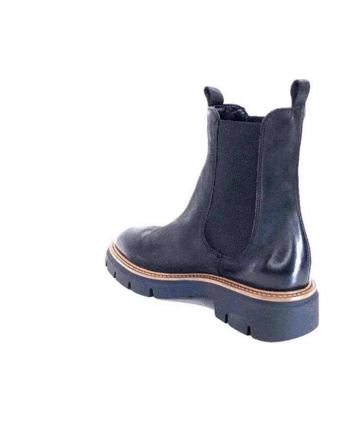 Ivoire0104a Ivoire 50197 Cuir Vintage Noir*Femme Bottines