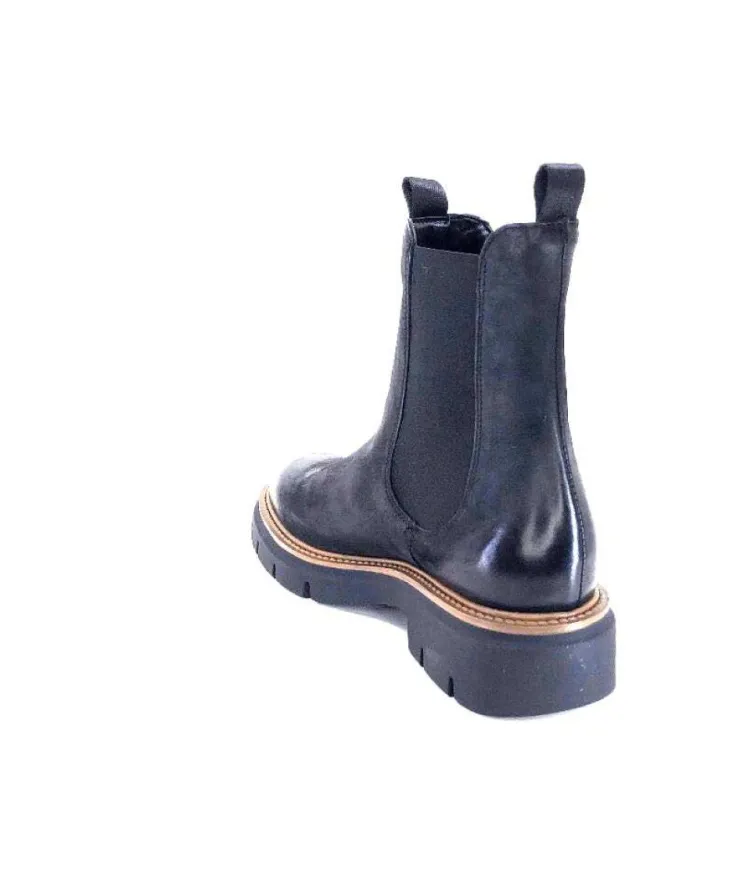 Ivoire0104a Ivoire 50197 Cuir Vintage Noir*Femme Bottines