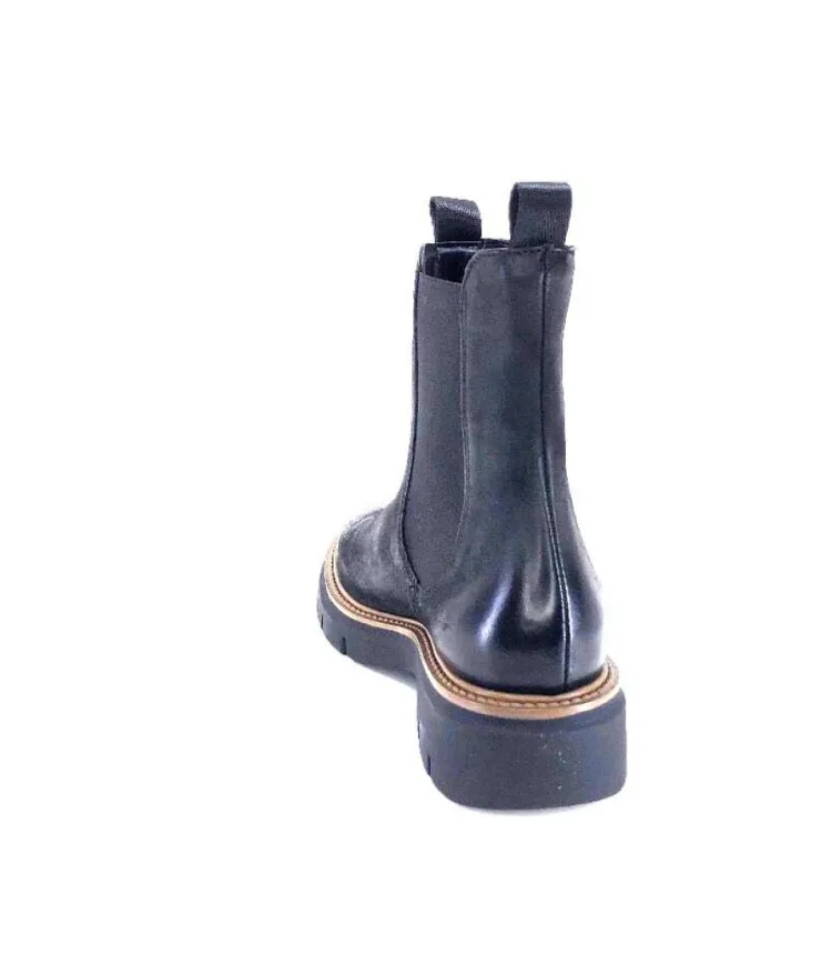 Ivoire0104a Ivoire 50197 Cuir Vintage Noir*Femme Bottines