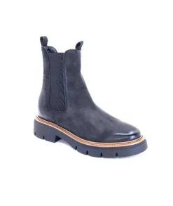 Ivoire0104a Ivoire 50197 Cuir Vintage Noir*Femme Bottines