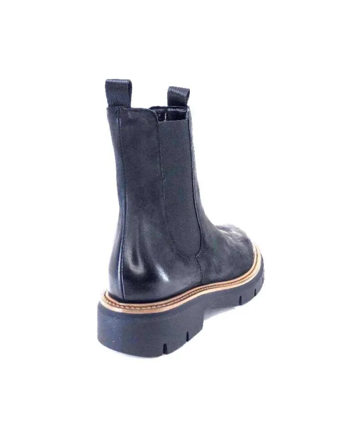 Ivoire0104a Ivoire 50197 Cuir Vintage Noir*Femme Bottines